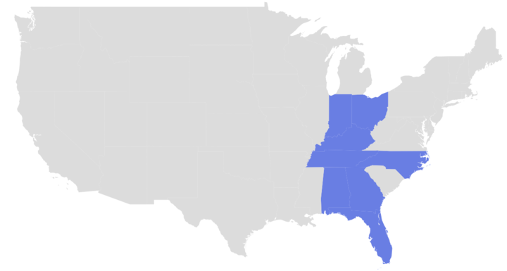 Landis State Map